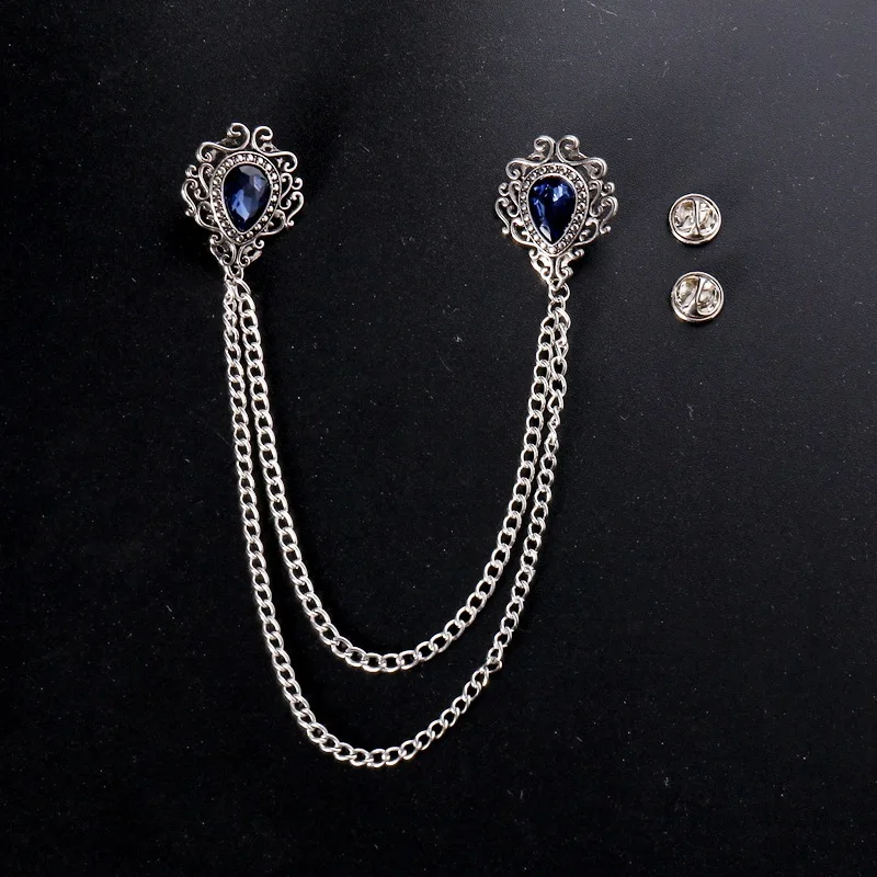 Vintage Brooch Pin - Elegant Vintage Alloy Rhinestone Large Brooch
