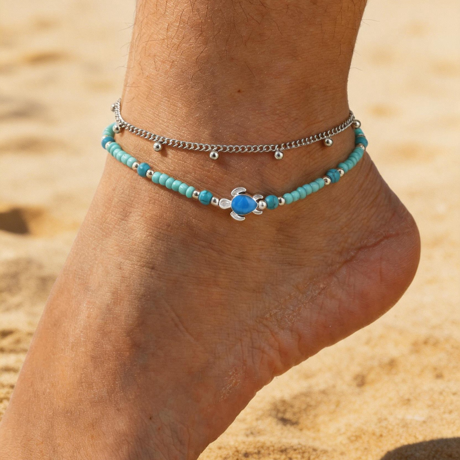 Jc Jewelry & Watches Photos - Anklet Set Stainless Steel Layered Satellite