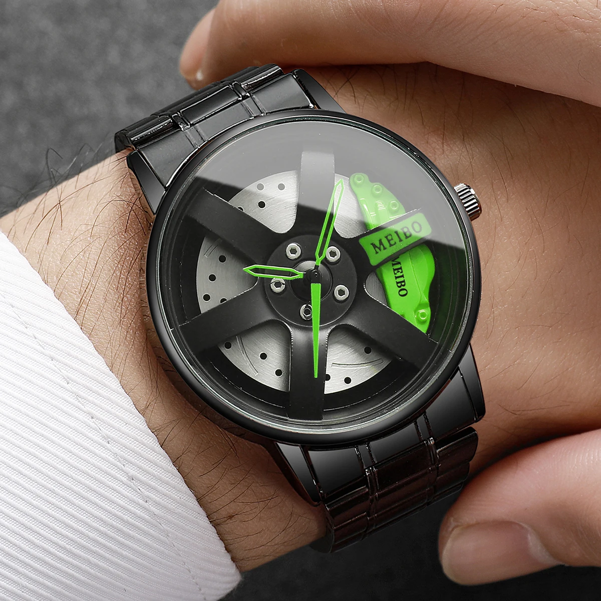 4PCS/Set Fashion 3d Car Wheel  - Mystery Jewelry Jar Watches ulasan dan harga