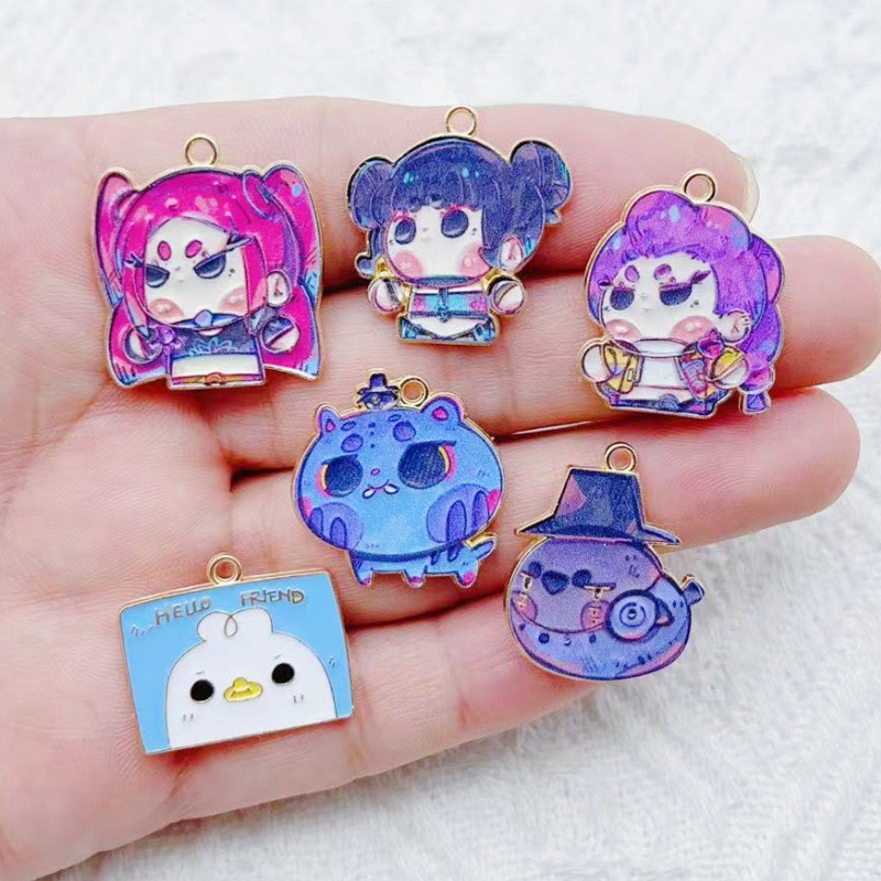 10pcs Cartoon Anime Pendant Oi - Drop Earrings ulasan dan harga
