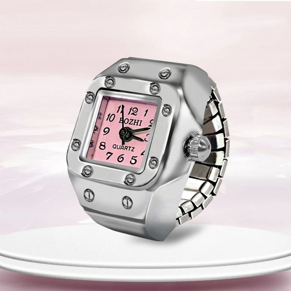 Creative Square Dial Ring Watc - Mystery Jewelry Jar Watches ulasan dan harga