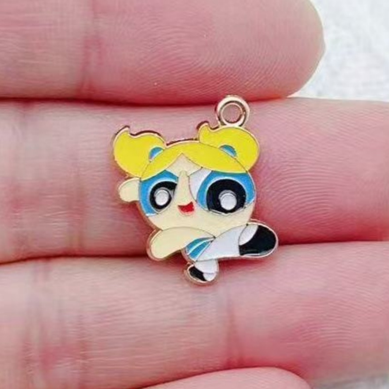 10pcs Alloy Oil-Dripping Carto - Drop Earrings ulasan dan harga