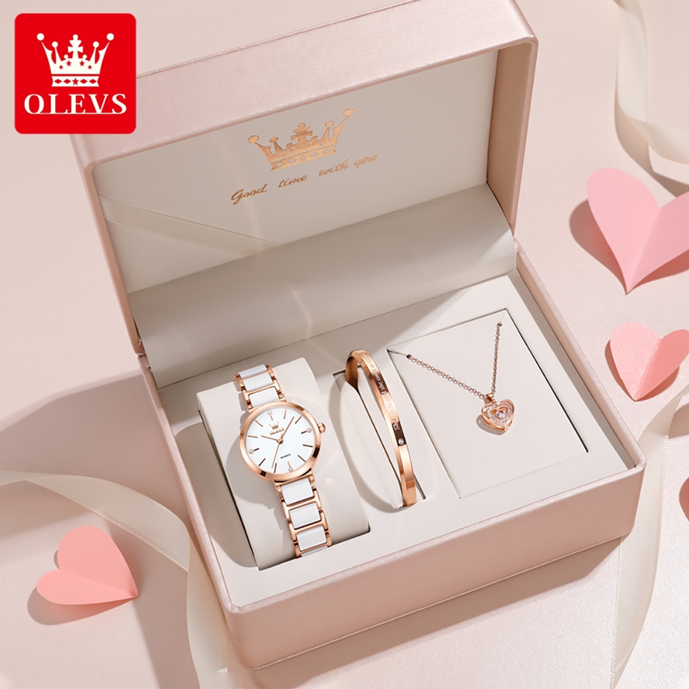 OLEVS Women Watch 5877 Luxury  - Jewelry Watches For Women ulasan dan harga