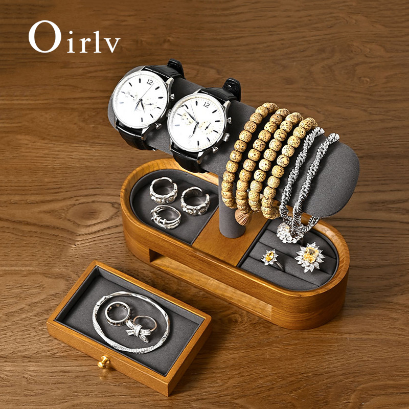 Oirlv Solid Wood Watch Organiz - Jewelry Like Watches ulasan dan harga