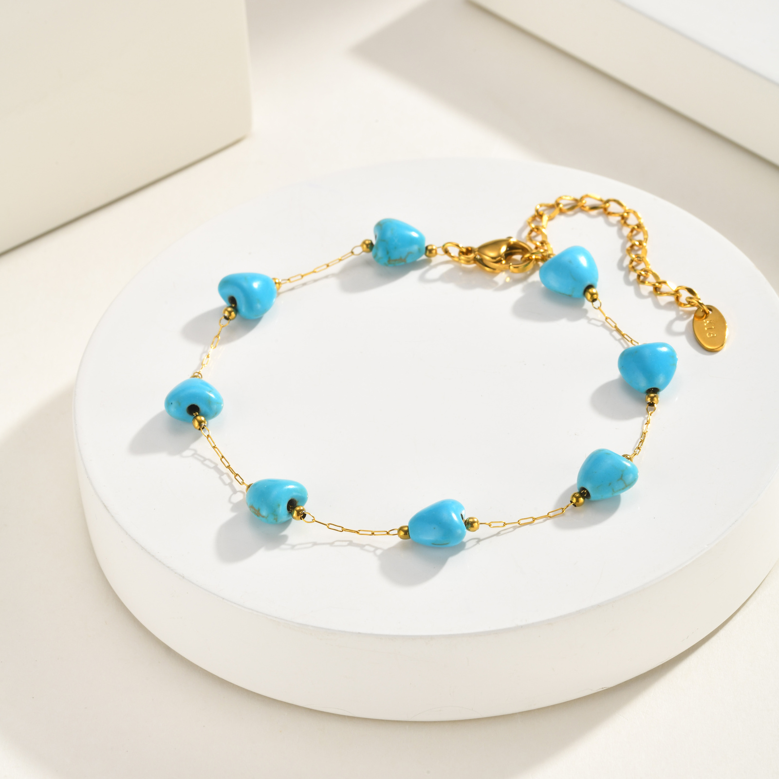 Turquoise Heart Anklet, Women' - Jc Jewelry & Watches Photos ulasan dan harga
