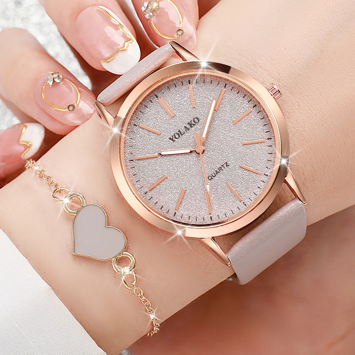 2PCS/Set Fashion Women Watches - Jewelry Watches For Women ulasan dan harga