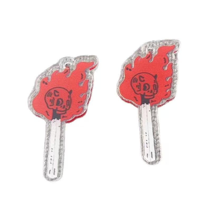 10pcs acrylic skull pendant, D - Drop Earrings ulasan dan harga