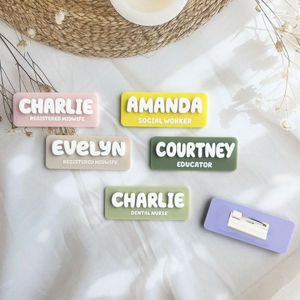 Custom Name Brooch Personalize - Vintage Brooch Pin ulasan dan harga