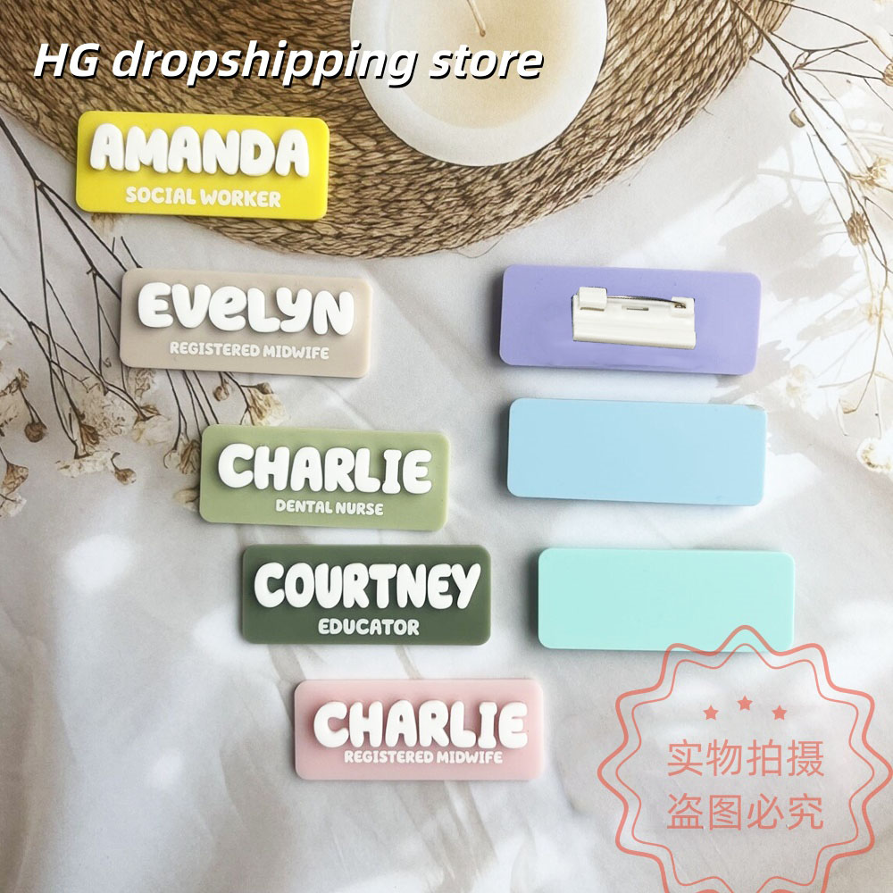 Custom Name Brooch Personalize - Vintage Brooch Pin ulasan dan harga