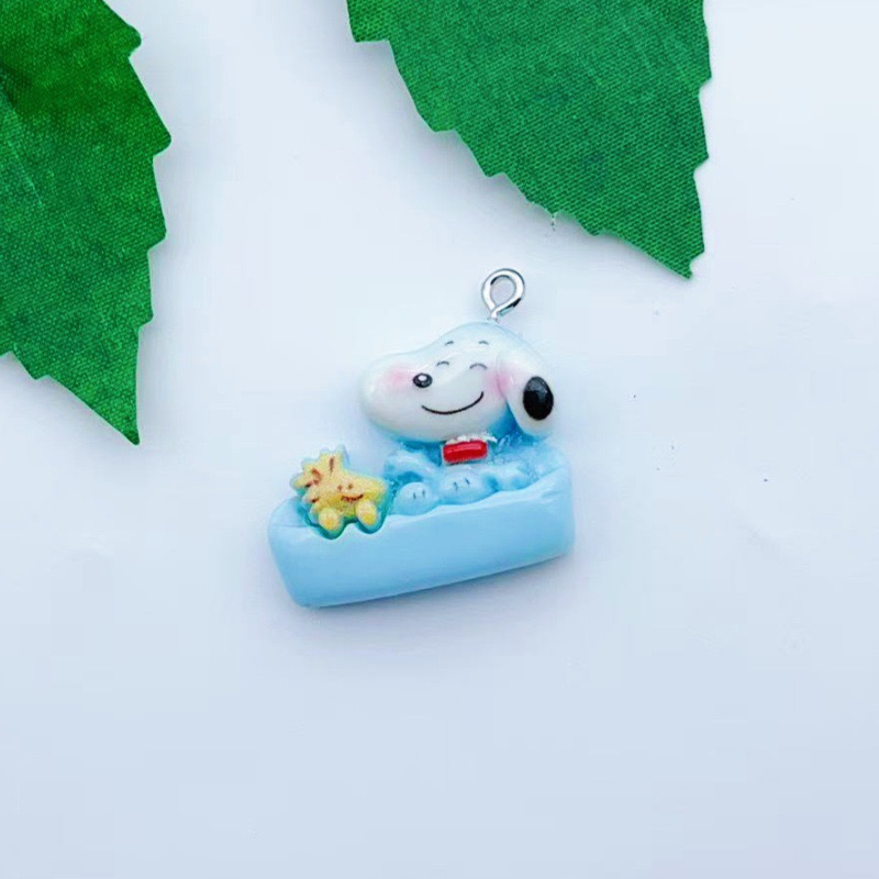 12pcs resin cartoon dog pendan - Drop Earrings ulasan dan harga