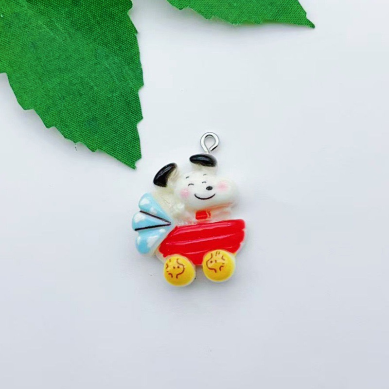 12pcs resin cartoon dog pendan - Drop Earrings ulasan dan harga