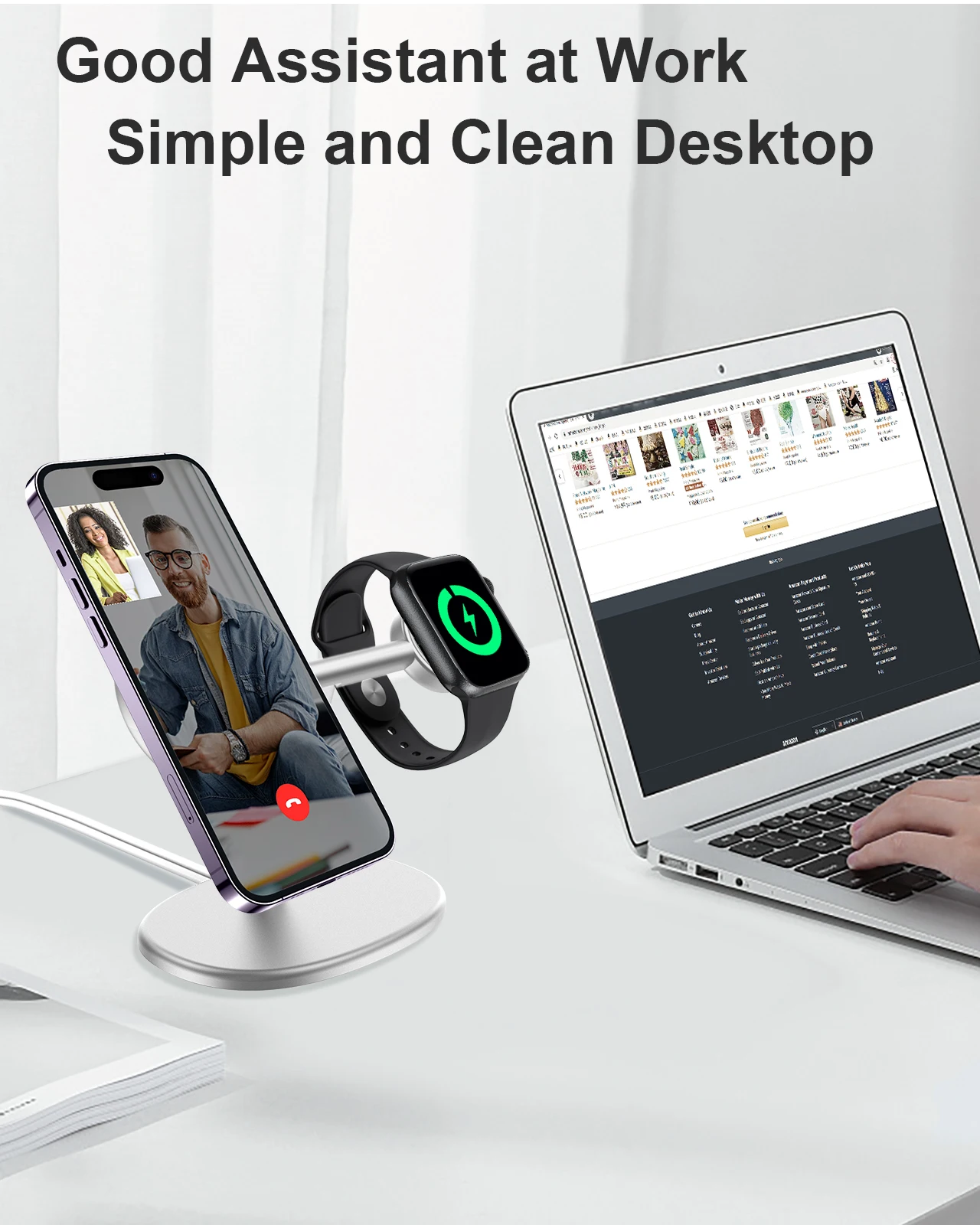 EWA 2-in-1 Desktop Phone Stand - Watches & Jewelry Lvmh ulasan dan harga