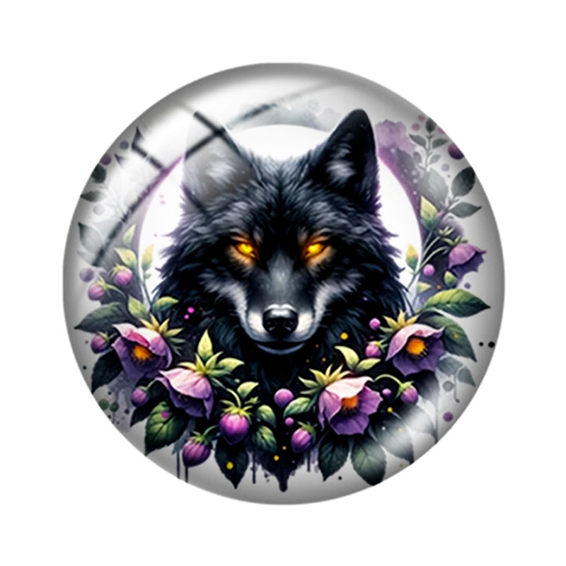Watercolor Wolf  12/18/20/25mm - Wolf Jewelry & Watches Tampa Reviews ulasan dan harga