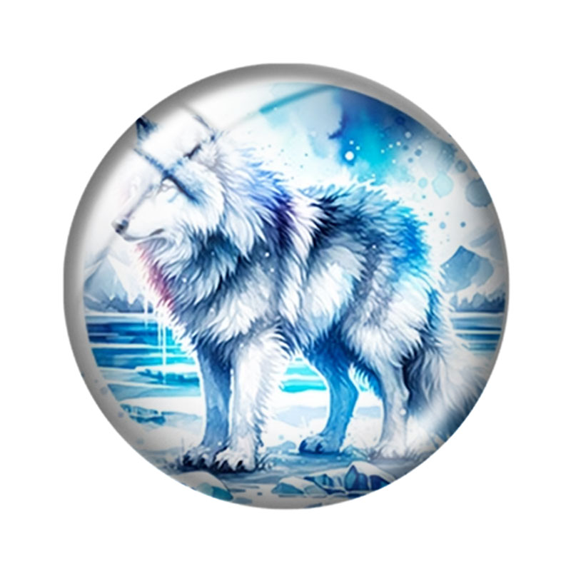 Watercolor Wolf  12/18/20/25mm - Wolf Jewelry & Watches Tampa Reviews ulasan dan harga