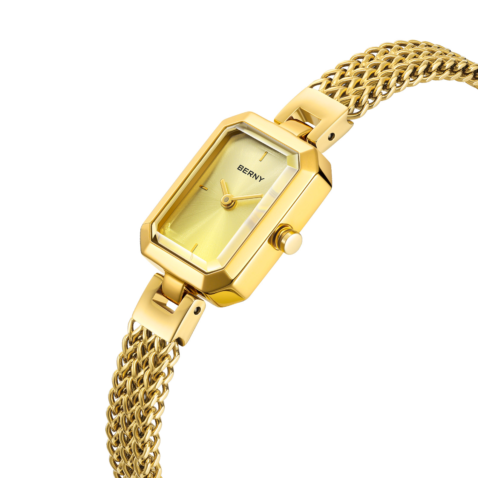 BERNY Gold Watch for Women Min - Mystery Jewelry Jar Watches ulasan dan harga