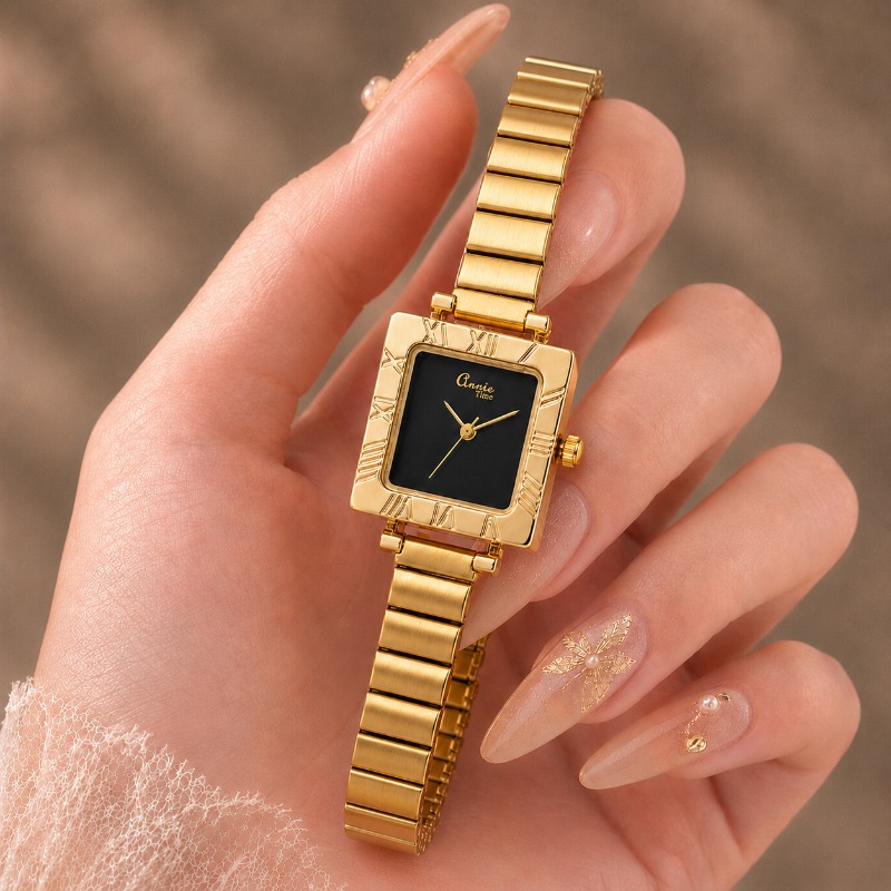 Luxury Gold Square Ladies Quar - Jewelry Watches For Kids ulasan dan harga