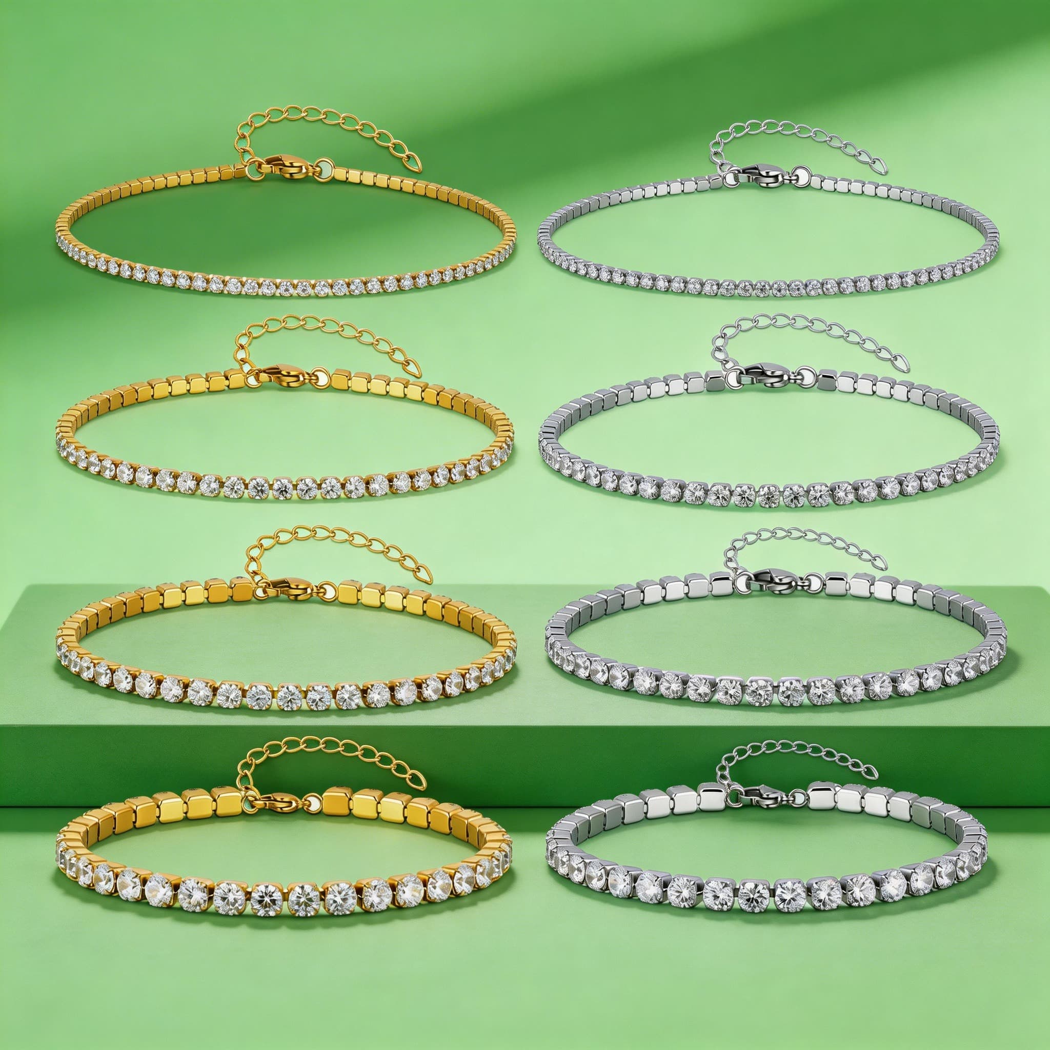 2/3/4/5MM Luxury Zircon Tennis - Jc Jewelry & Watches Photos ulasan dan harga